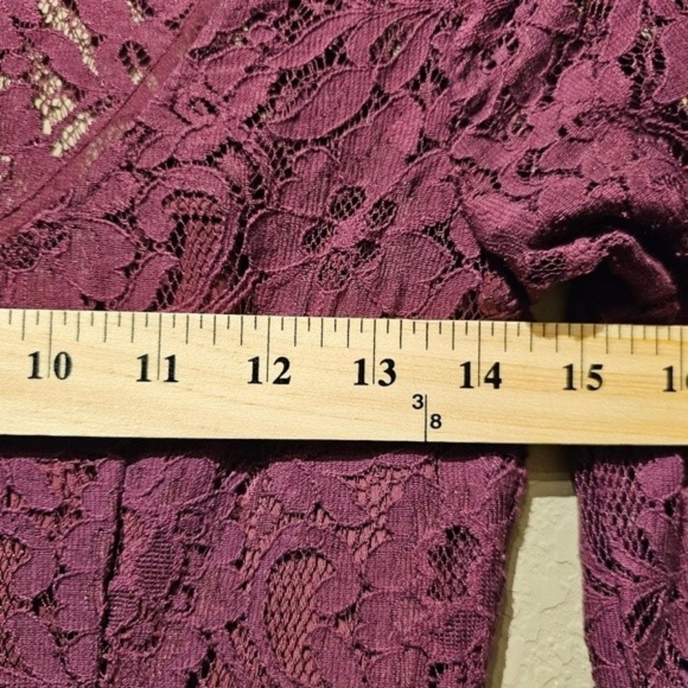 White House Black Market Lace Dress Purple Size 0 - Picture 4 of 8